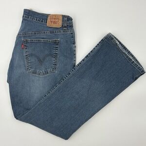 Levi's 515 Nouveau Bootcut‎ Jeans Womens 12S Blue Medium Wash Stretch Denim